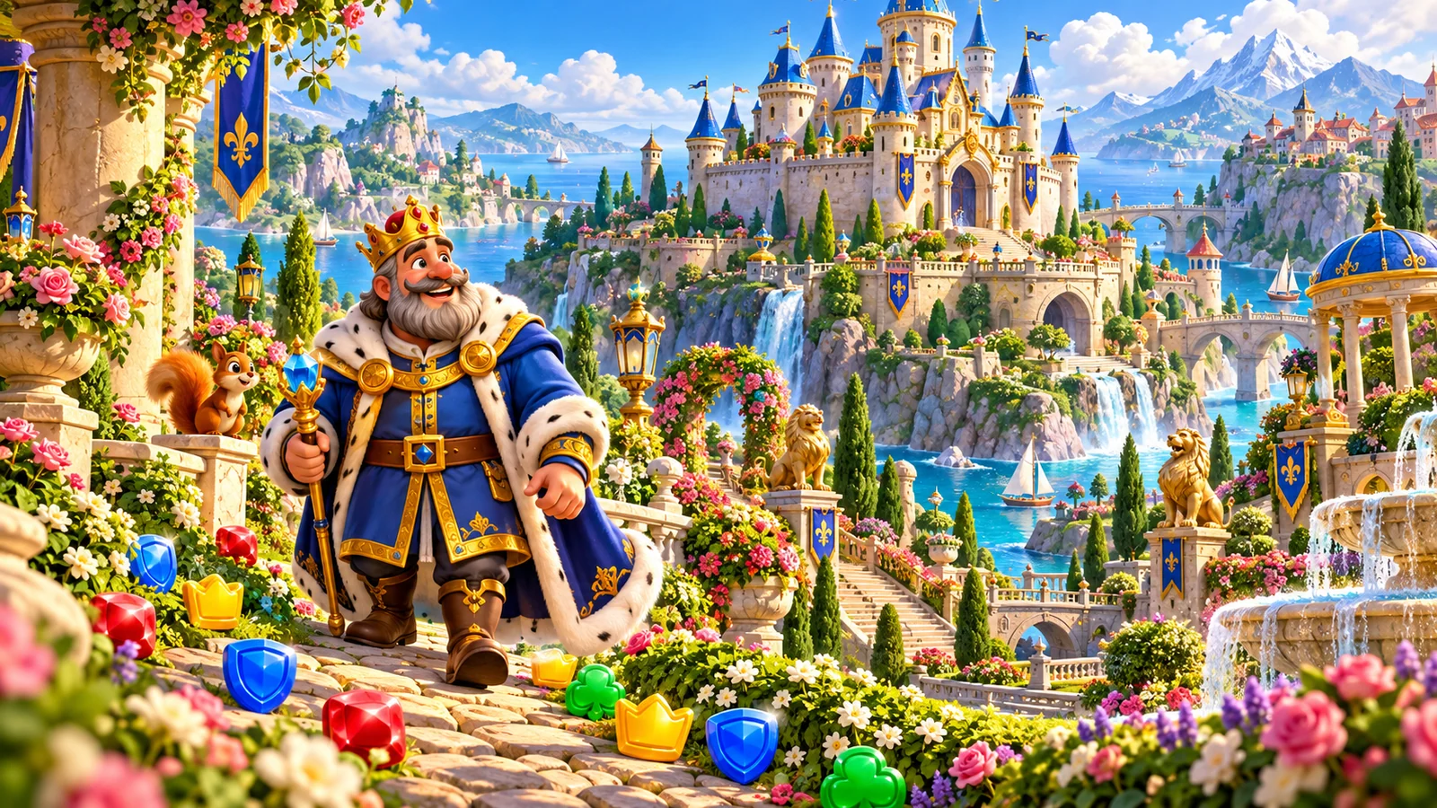Royal Kingdom game-inspired editorial illustration